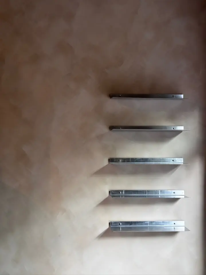 BENT 02 Paslanmaz Çelik Duvar Rafı