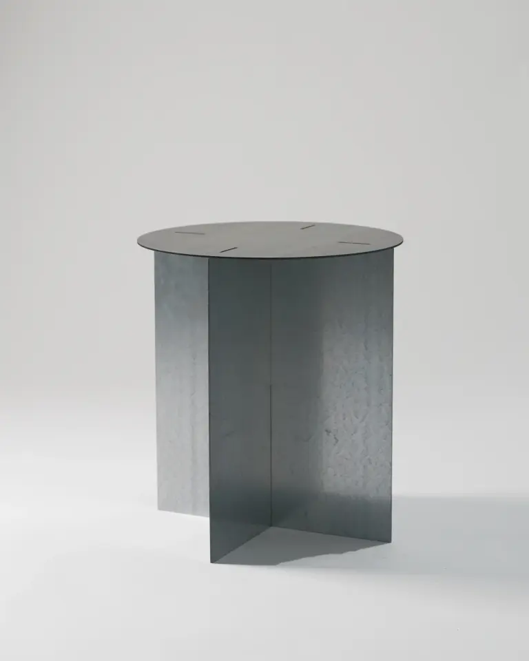 G01 Modüler Çelik Yan Sehpa | Galvanizli Endüstriyel Tasarım