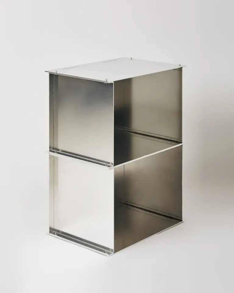 Venn Ham Alüminyum Yan Sehpa | Modüler Heykelsi Tasarım